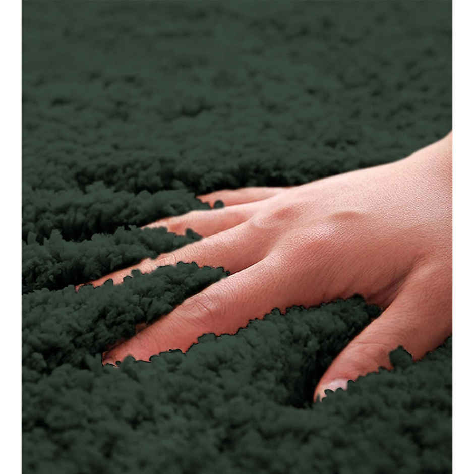 Microfiber Anti Slip Mat | Green | 17 x 12 inch | Machine Washable