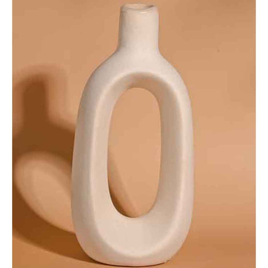 Casacraft by Pepperfry Table Vase | White