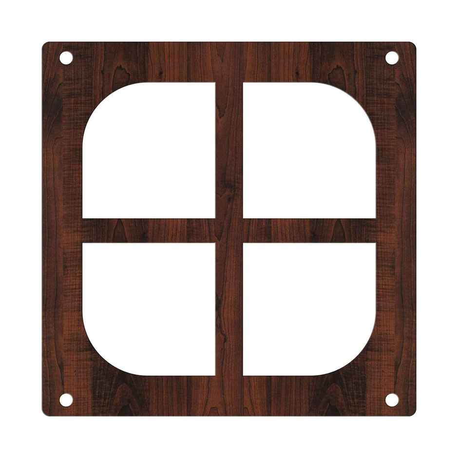 Casacraft by Pepperfry Walnut Engineering Wood Hanging Room Divider - Pack Of 12