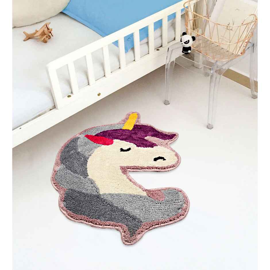 Casacraft by Pepperfry Kids Carpets | 24 x 24 Inches | Unicorn