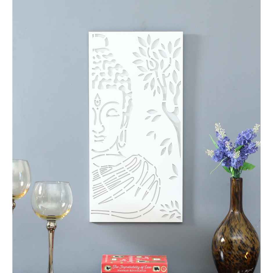 Casacraft From Pepperfry Laser Cut Design Shri Bhudha Mdf Spiritual Wall Art