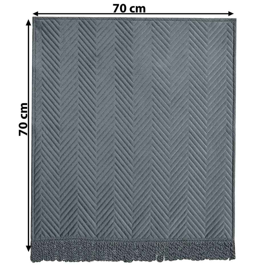 Casacraft by Pepperfry Sofa Covers 1 Seater | Grey