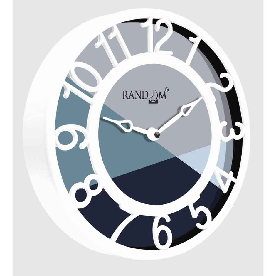 Casacraft by Pepperfry White Plastic Contemporary Modern Wall Clock