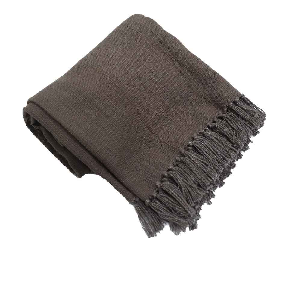 Casacraft by Pepperfry Sofa Throws | Reversible | 60x44 Inches| Brown