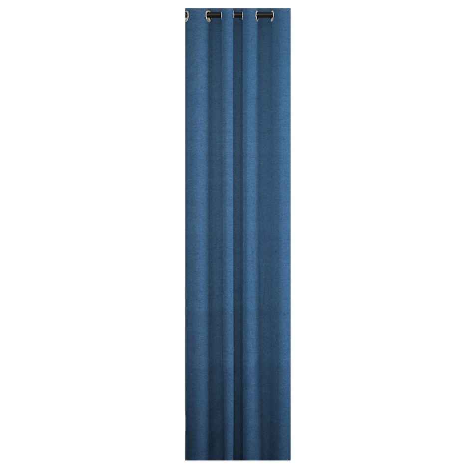Casacraft by Pepperfry Window Curtain | Blue | 5 feet