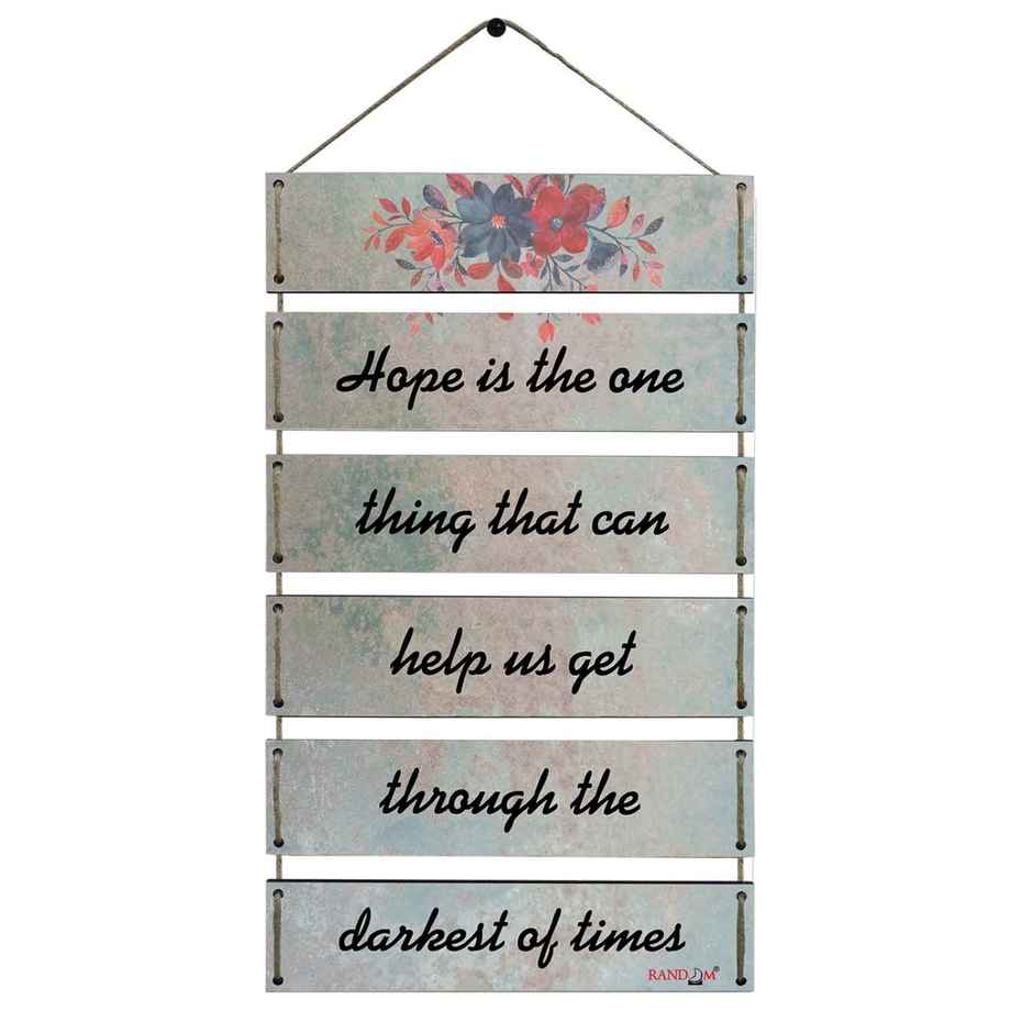 Casacraft by Pepperfry Motivational Quotes Multicolour MDF Wall Hanging