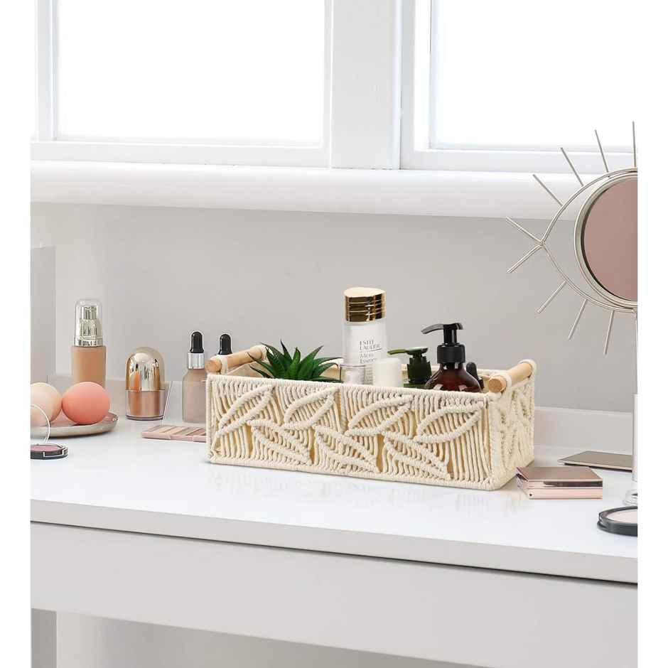 Casacraft by Pepperfry Desk Organizers | Beige | Set of 2