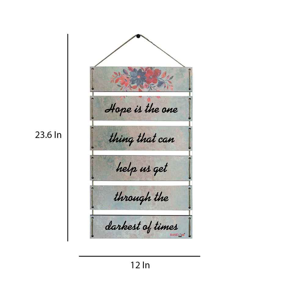 Casacraft by Pepperfry Motivational Quotes Multicolour MDF Wall Hanging