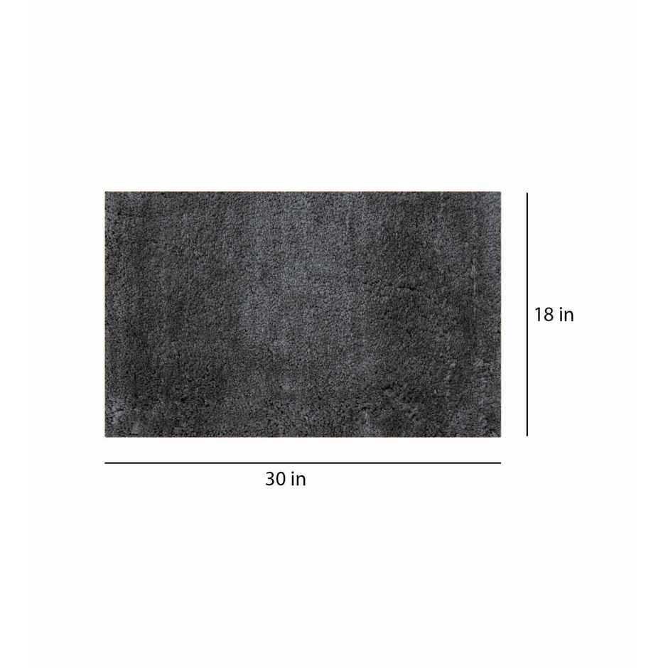 Polyester Anti Slip Mat | Grey | 18 x 30 inch | Machine Washable