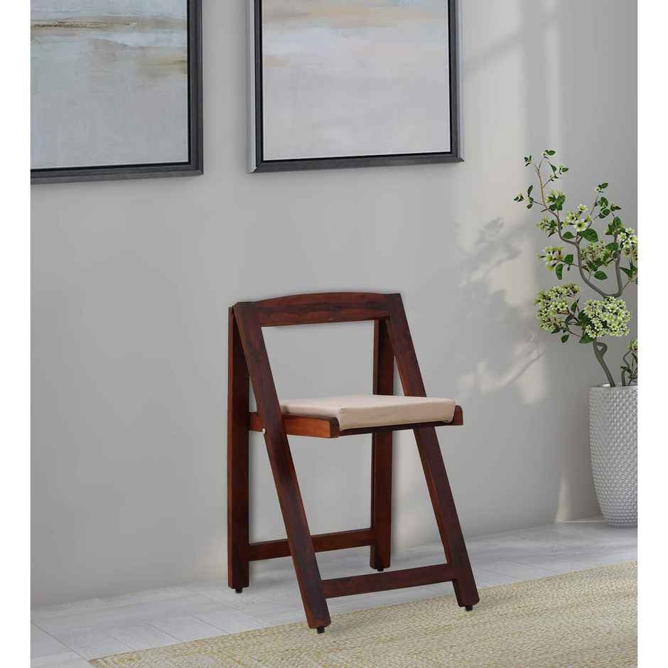 Casacraft by Pepperfry Woodsworth Taulov Sheesham Wood Folding Chair in Honey Oak Finish