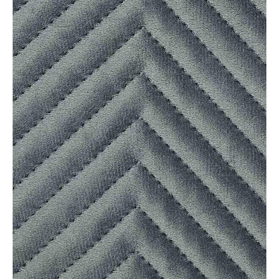 CasaCraft Pepperfry 3 Sofa Covers and Set of 3 Grey Zig-Zag Reversible Velvet Throw Cover for Home