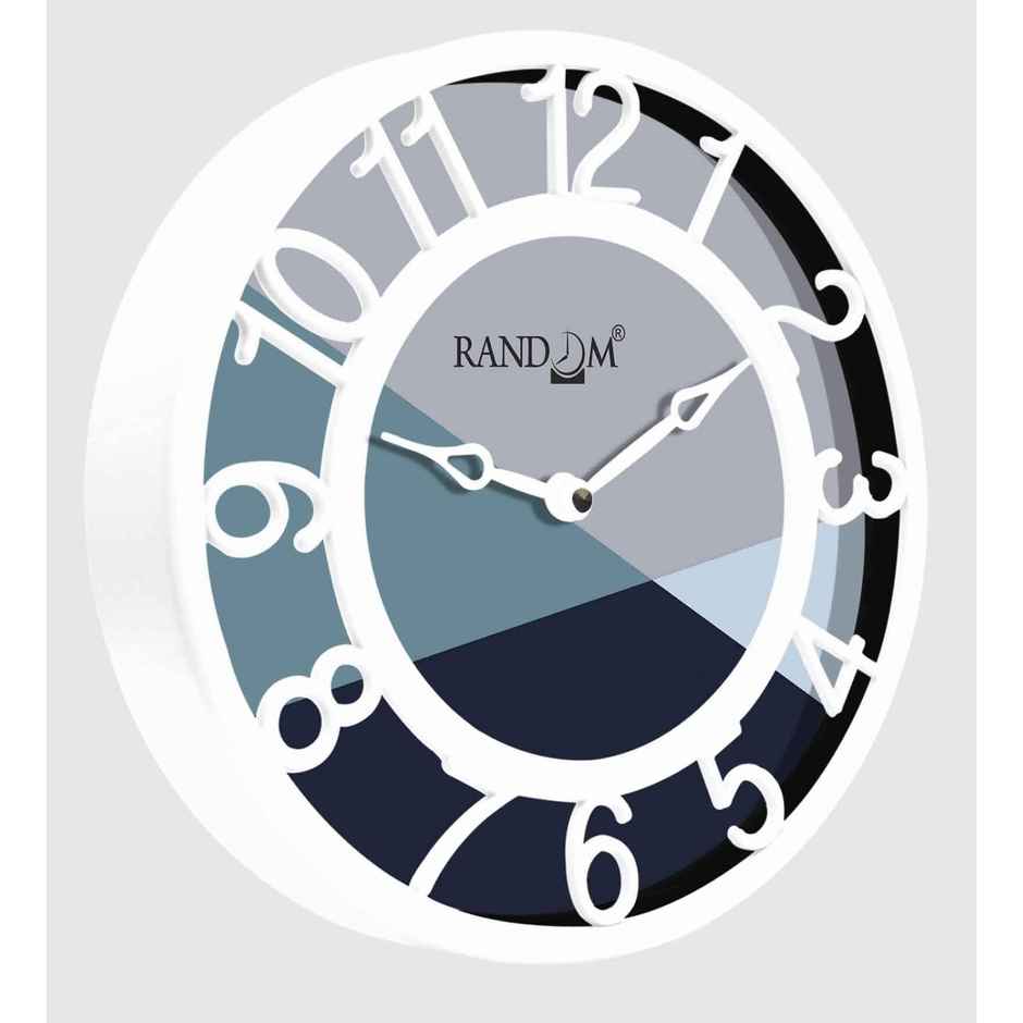 CasaCraft Pepperfry Table cum Wall Clock White Round Contemporary Modern Design for Decor Home