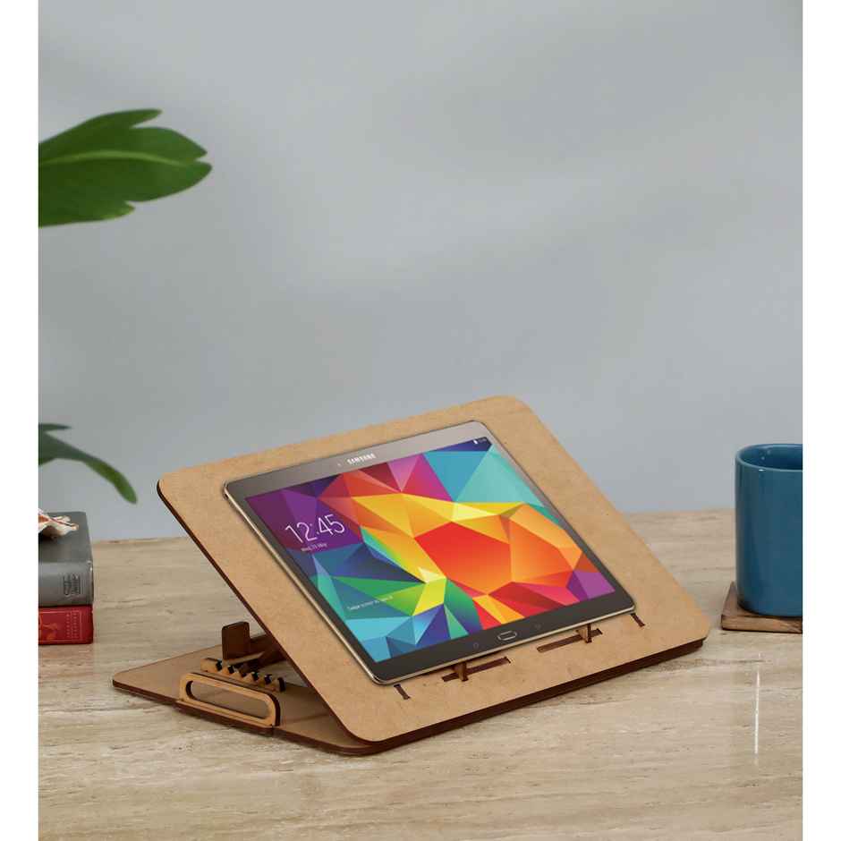 Casacraft From Pepperfry Engineering Wood MuLiteripurpose Foldable Laptop Table in Natural Finish