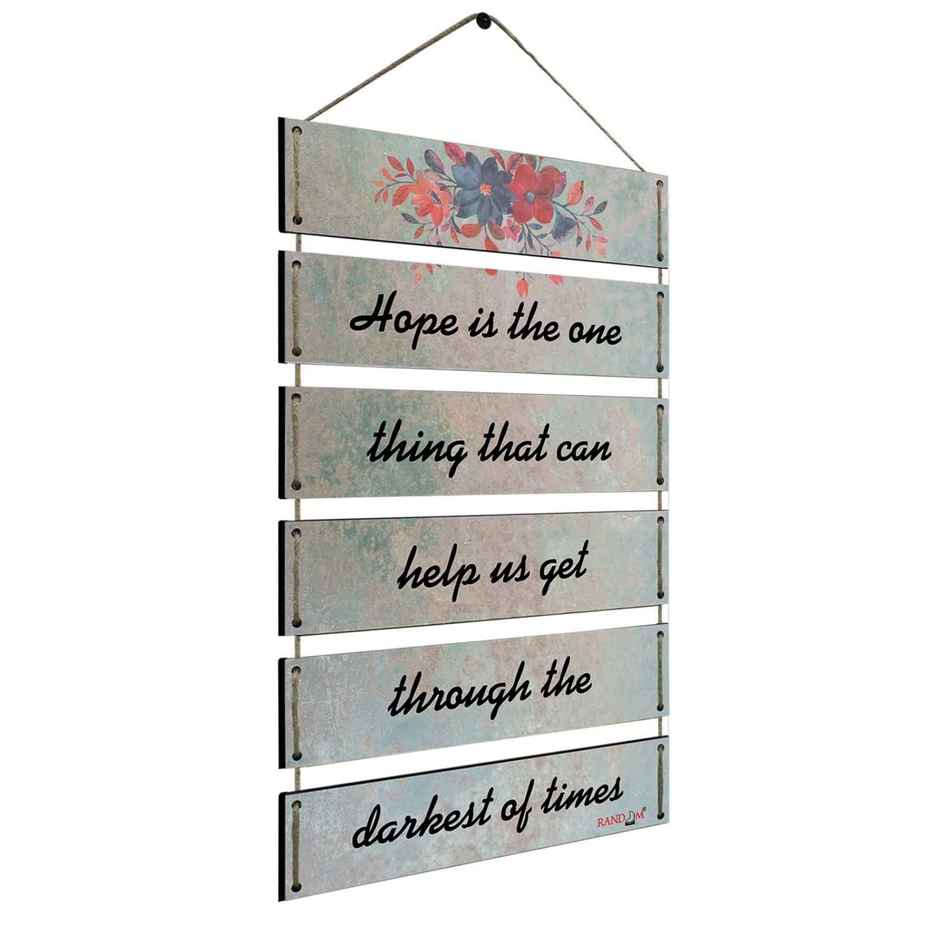 Casacraft by Pepperfry Motivational Quotes Multicolour MDF Wall Hanging