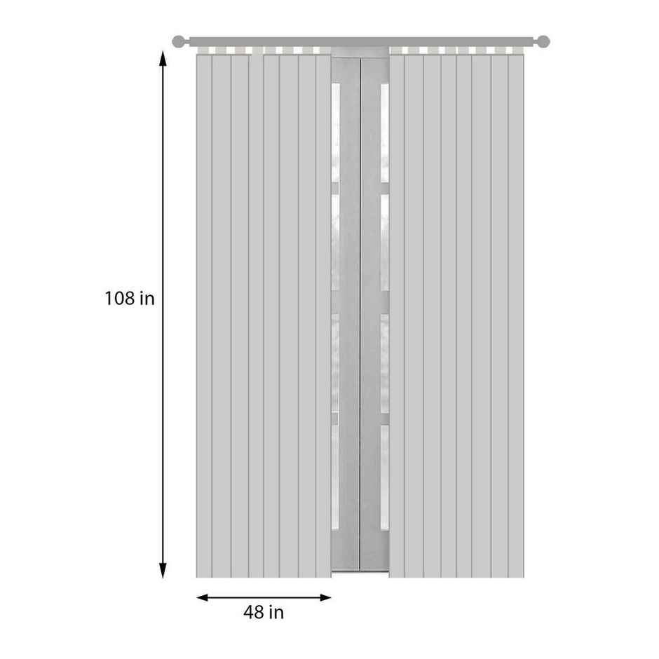 Casacraft by Pepperfry Door Curtains 9 feet | Set of 2