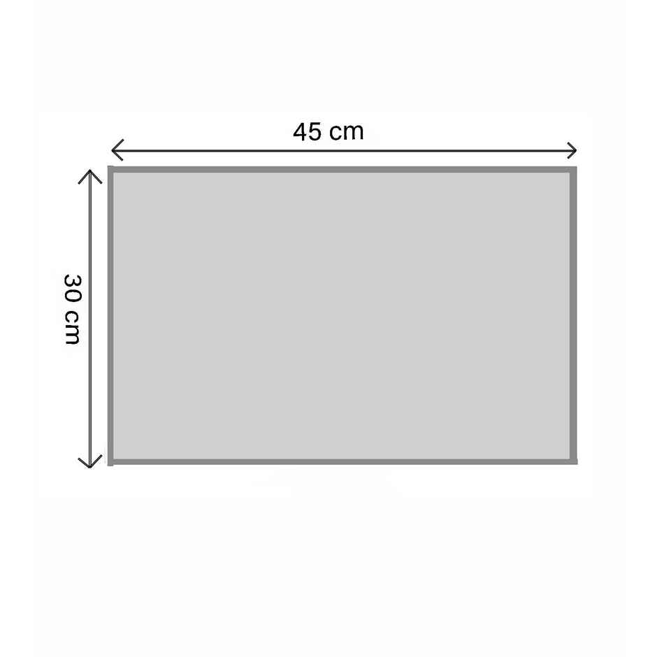 Casacraft by Pepperfry Microfibre Anti- Skid Door Mat | 43 x 31 cm | Green Solid