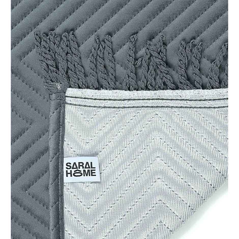 Casacraft by Pepperfry Sofa Covers 3 Seater | Grey