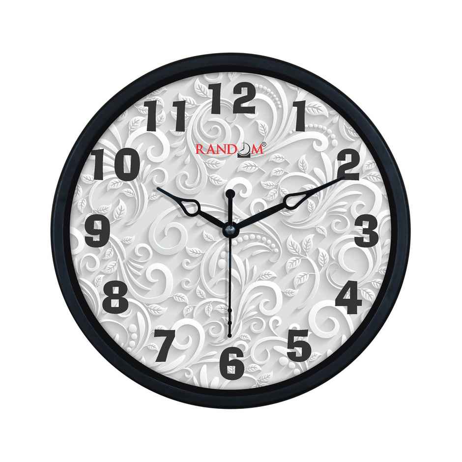 Casacraft by Pepperfry Wall Clock | White Floral Design