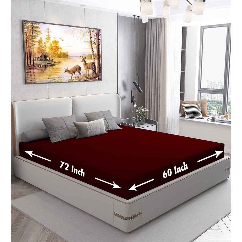 Dream Care Lycra Fitted Mattress Protector | 72x60 in | Queen | Waterproof