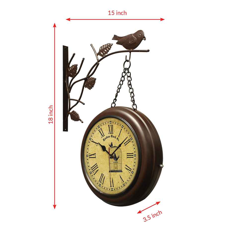 Casacraft by Pepperfry Classic Multicolour Plastic Station Wall Clock