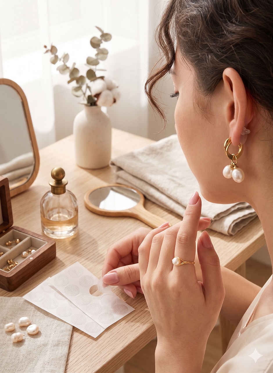 Perpetual Mart Earlobe Support Patches for Earrings