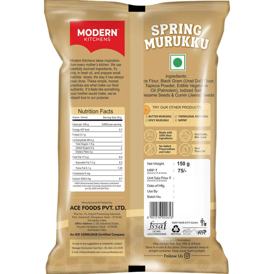 Modern Kitchen Spring Murukku