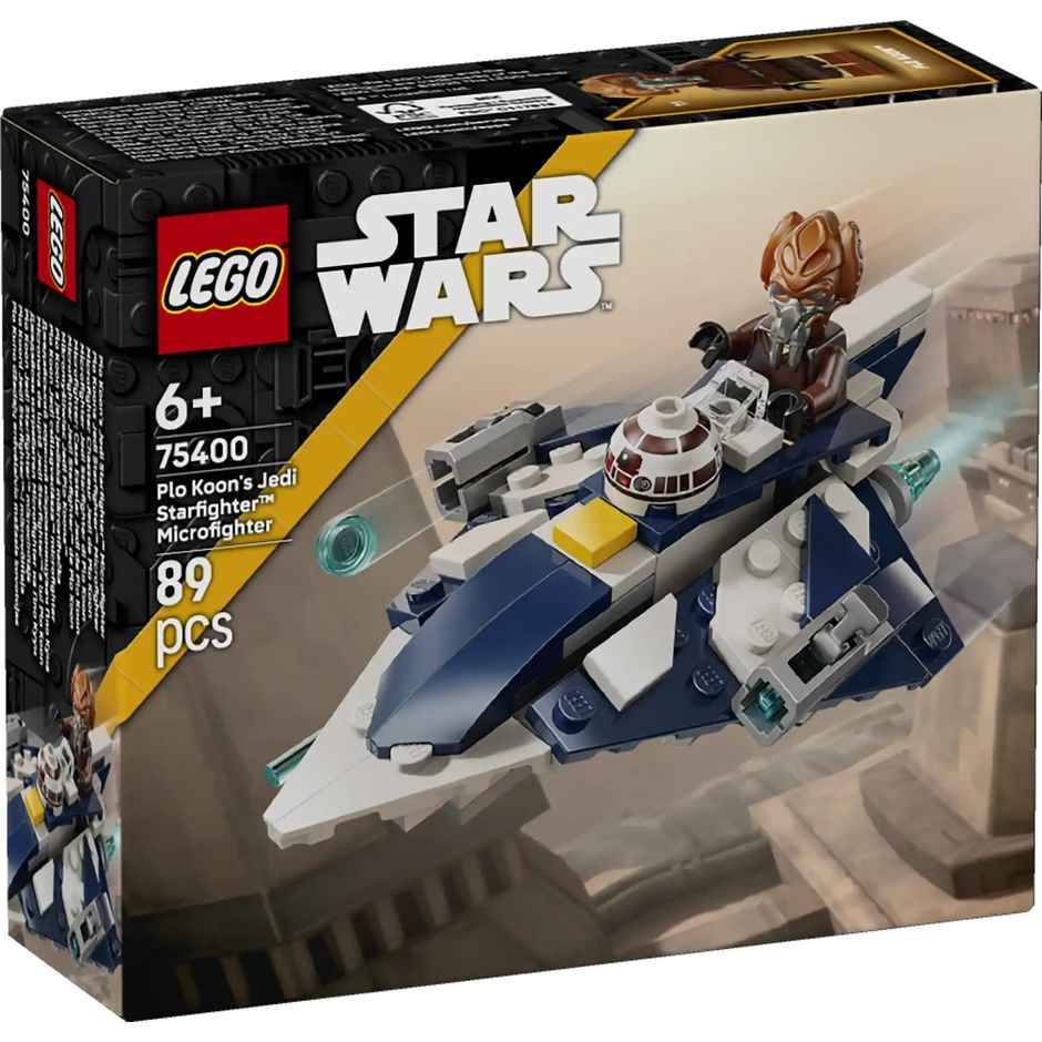 LEGO Star Wars Plo Koons Jedi Starfighter Microfighter Building Toy 75400