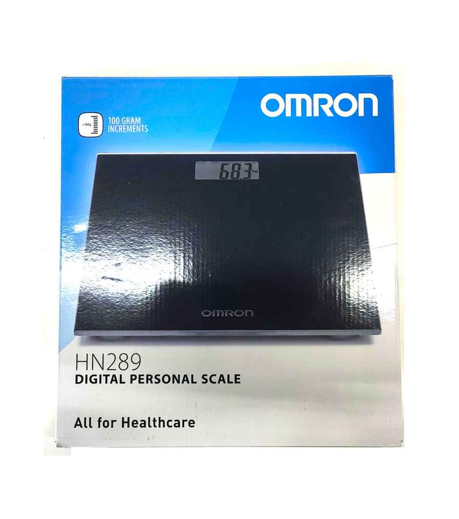 Omron HN289 Digital Personal Weighing Scale Black