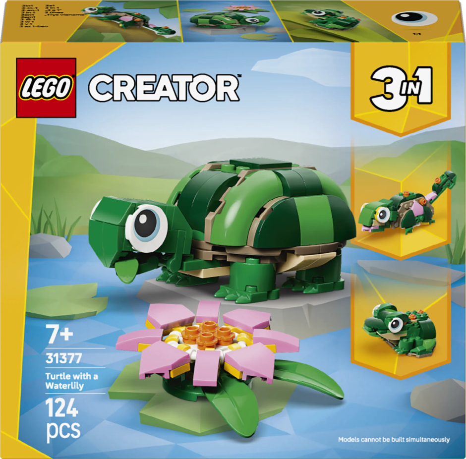 LEGO Creator 3 in 1 Turtle with a Water Lily Flower 31377