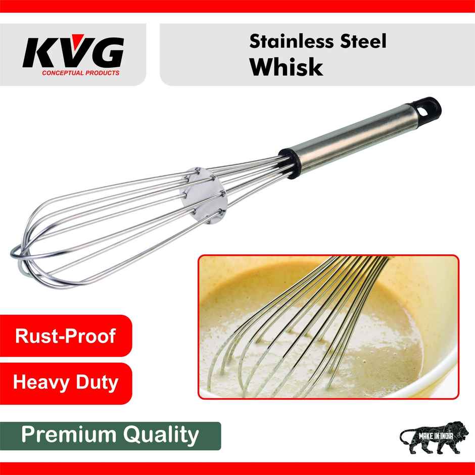 KVG Stainless Steel Whisk Hand Beater Durable Kitchen Whisk