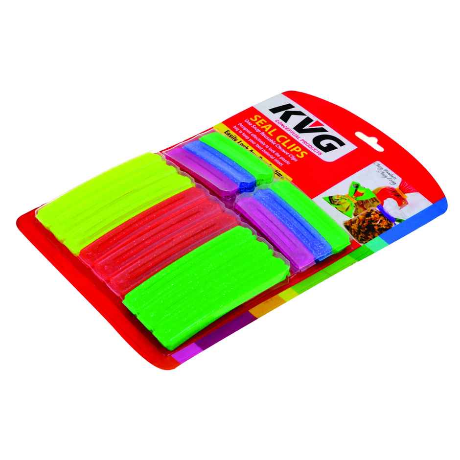 KVG Plastic Seal Clips | Snack Pack Sealer Clips Assorted