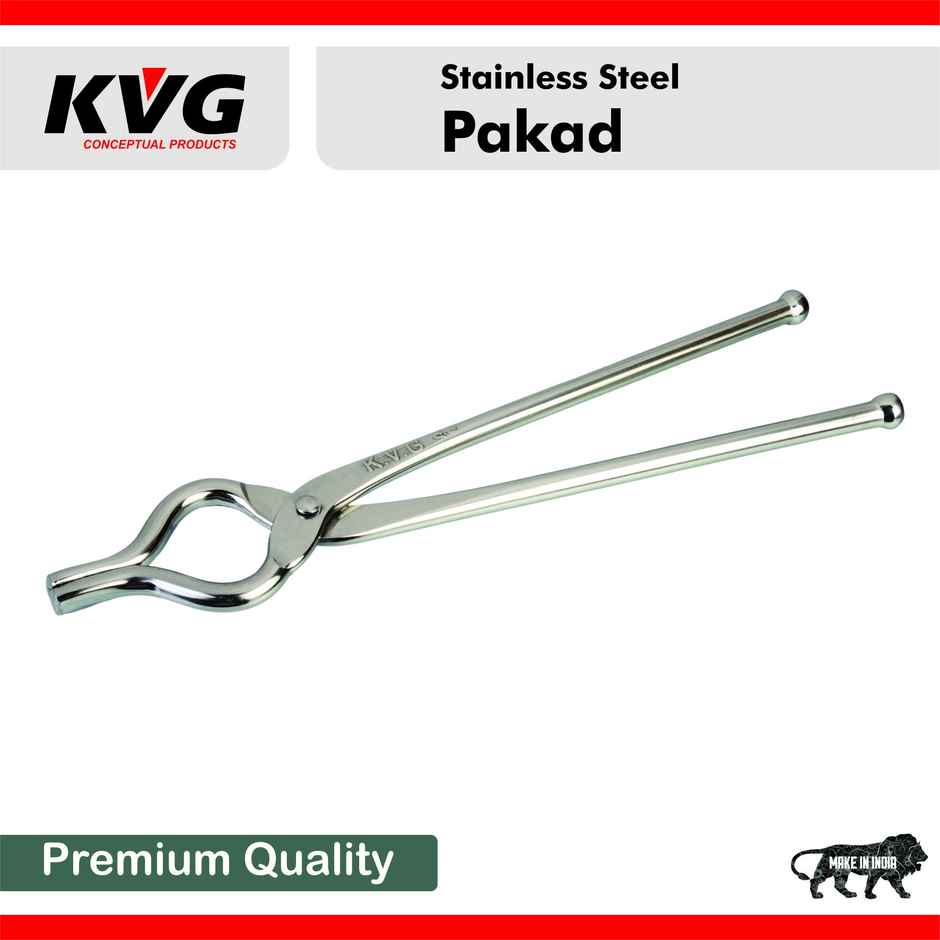 KVG Stainless Steel Pakkad | Tong Iifter | Kitchen Utensil Holder