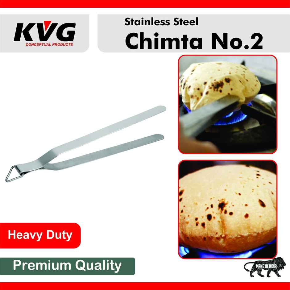 KVG Stainless Steel Chimta |Chapati Chimta