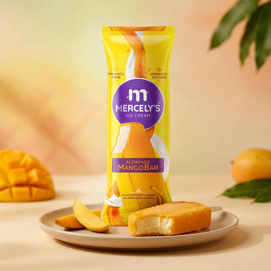 Mercely's Alphonso Mango Bar Ice Cream Stick