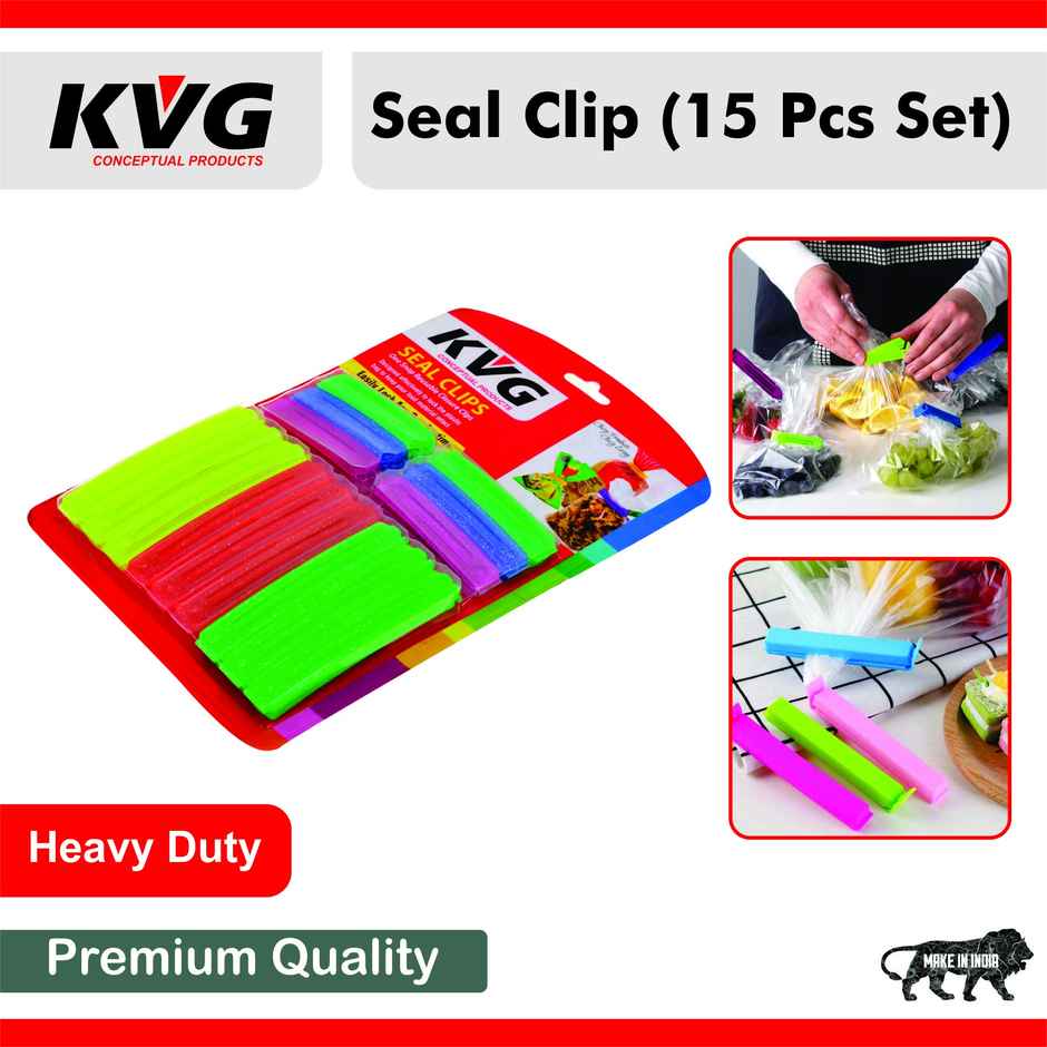 KVG Plastic Seal Clips | Snack Pack Sealer Clips Assorted