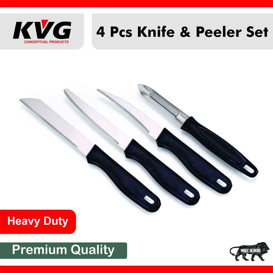 KVG 3 Pcs Knife & 1 Peeler Set