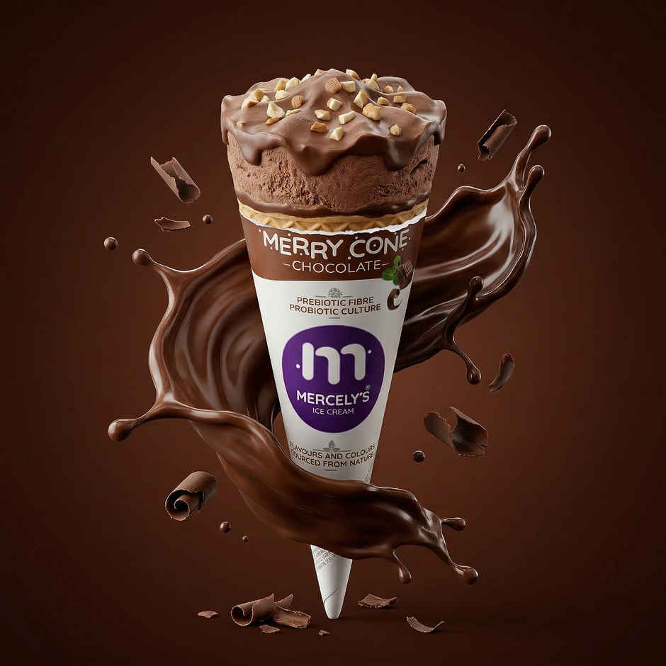 Mercelys Ice Cream Merrycone Chocolate