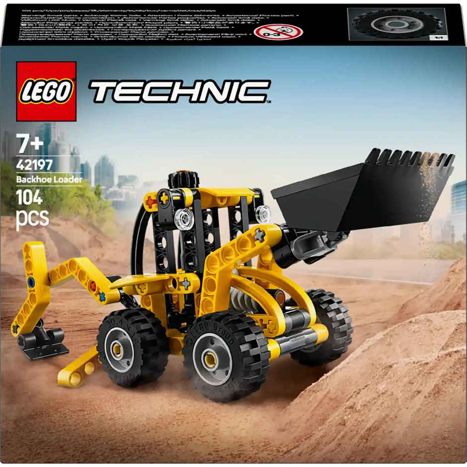 LEGO Technic Backhoe Loader Construction Toy Vehicle Set 42197 Building Blocks Toys for 7Y+