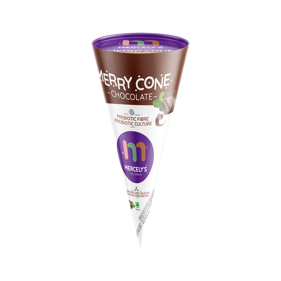 Mercelys Ice Cream Merrycone Chocolate