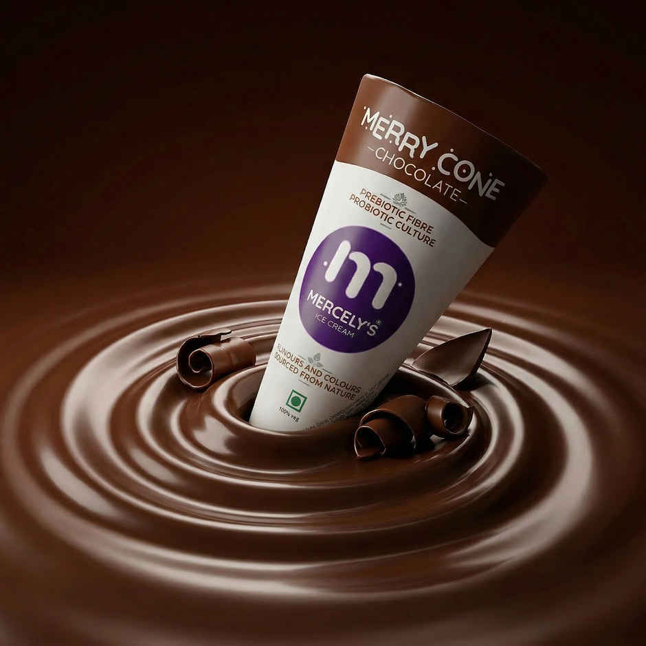 Mercelys Ice Cream Merrycone Chocolate