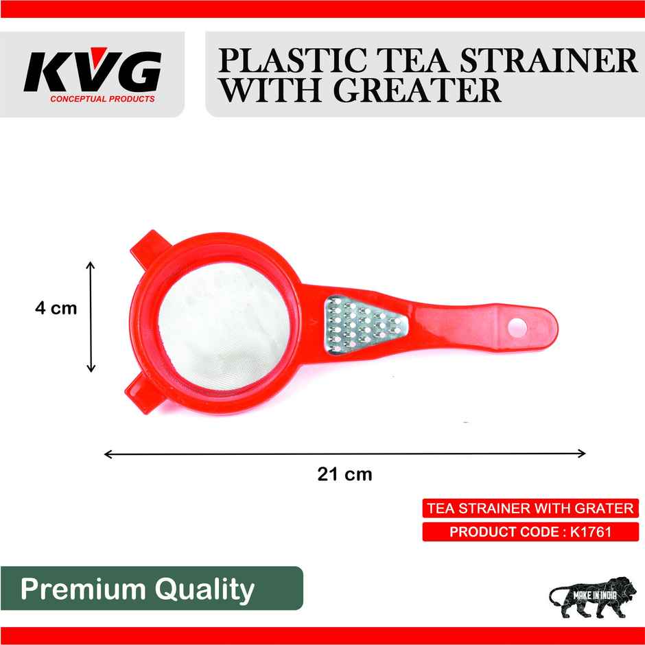 KVG Plastic Strainer With Ginger Grater
