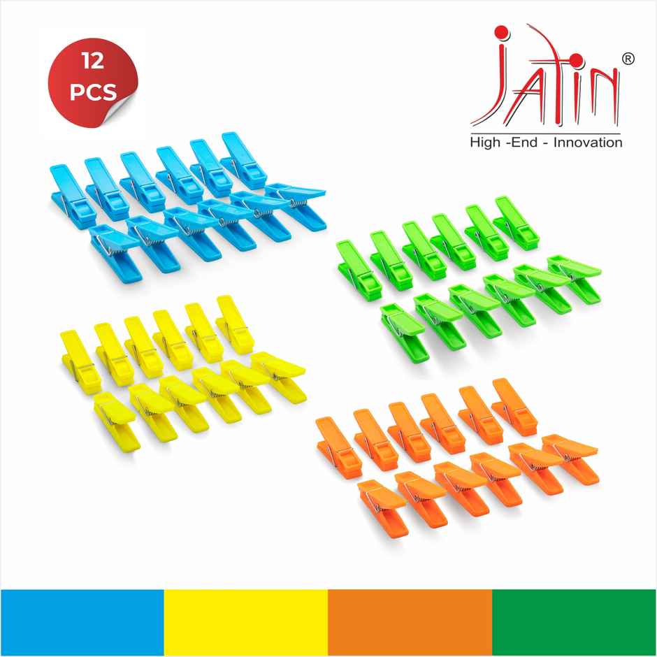 Jatin Ventura Plastic Cloth Pegs | Assorted