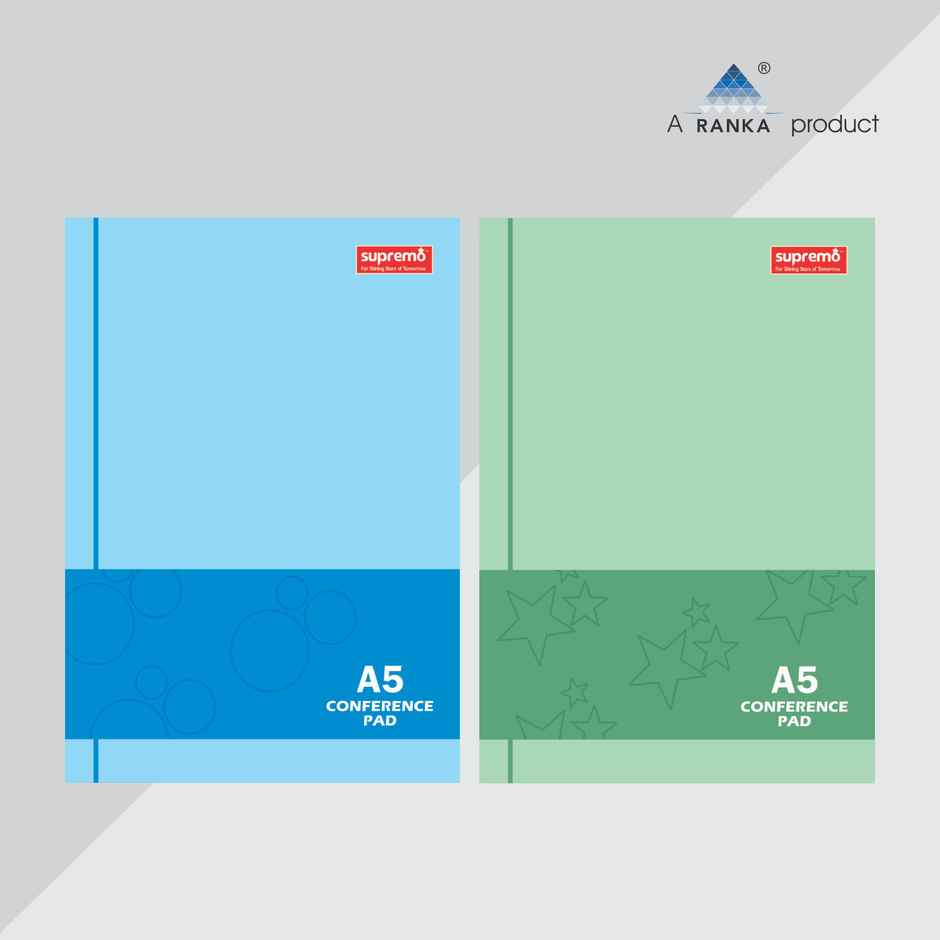 Ranka Supremo A5 Conference Pad, Ruled, 12 Sheets, Pack Of 12