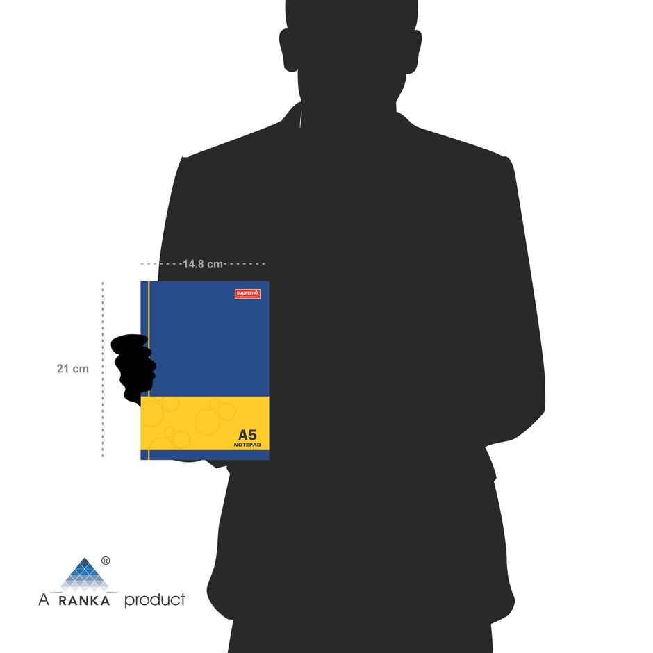 supremo A5 Notepad, Ruled, 35 Sheets