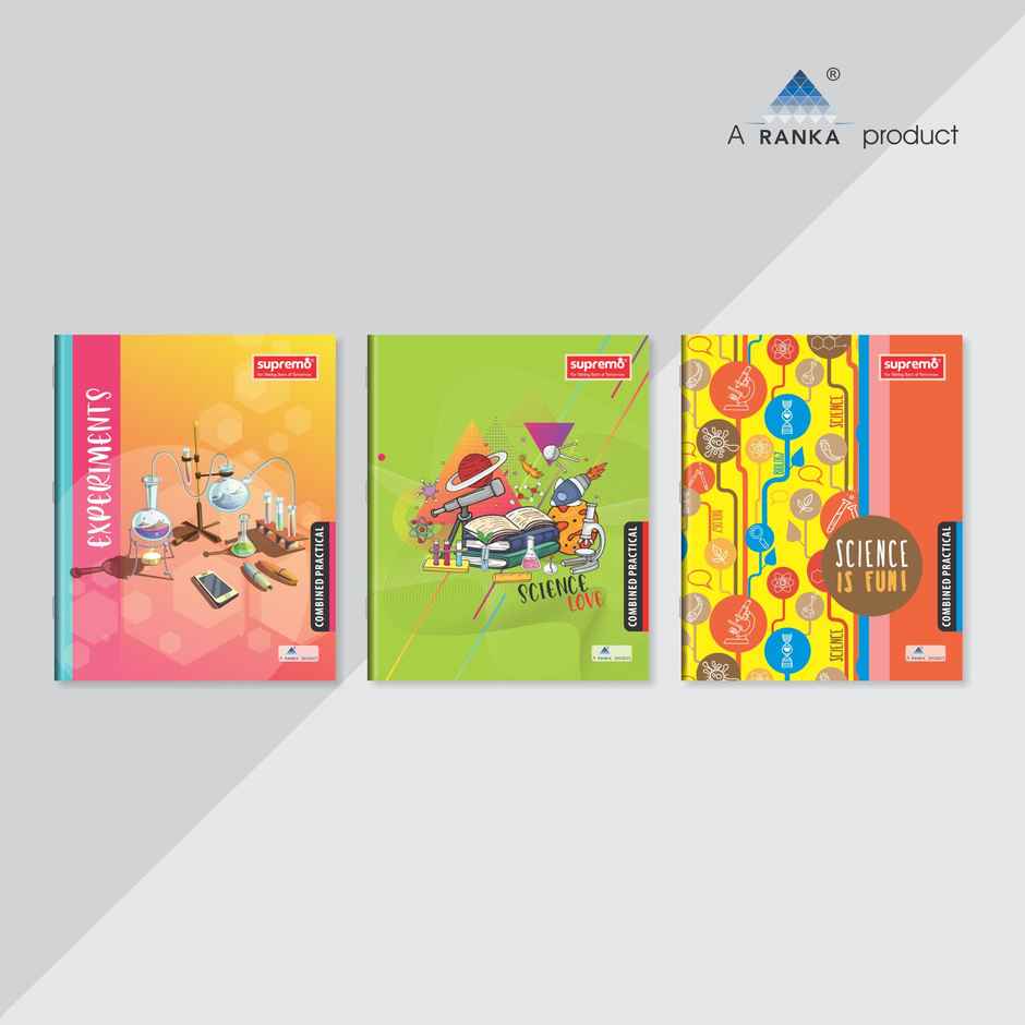 Ranka Supremo Practical Book Combined Single Line/ Blank | Standard 27 x 22 cm, 140 Pages