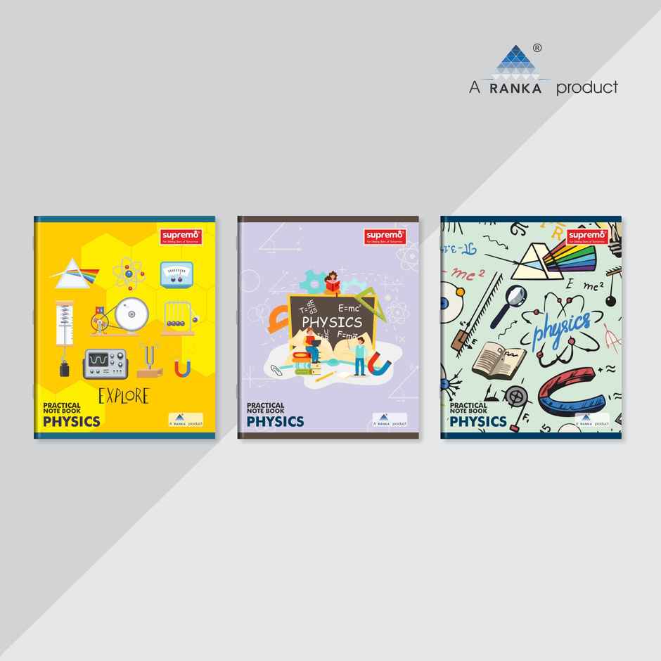 Ranka Supremo Practical Book Physics 265 X 215 Mm, Single Line/ Blank (Standard), 172 Pages