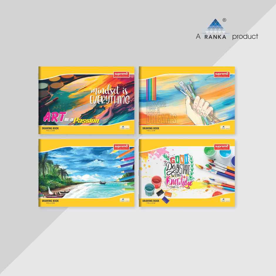 Ranka Supremo Drawing Book A4 Unruled | 36 Pages | 100 Gsm Paper