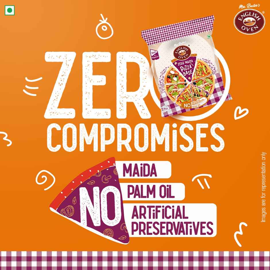 English Oven Zero Maida Pizza Base | No Artificial Preservatives| No Palm Oil