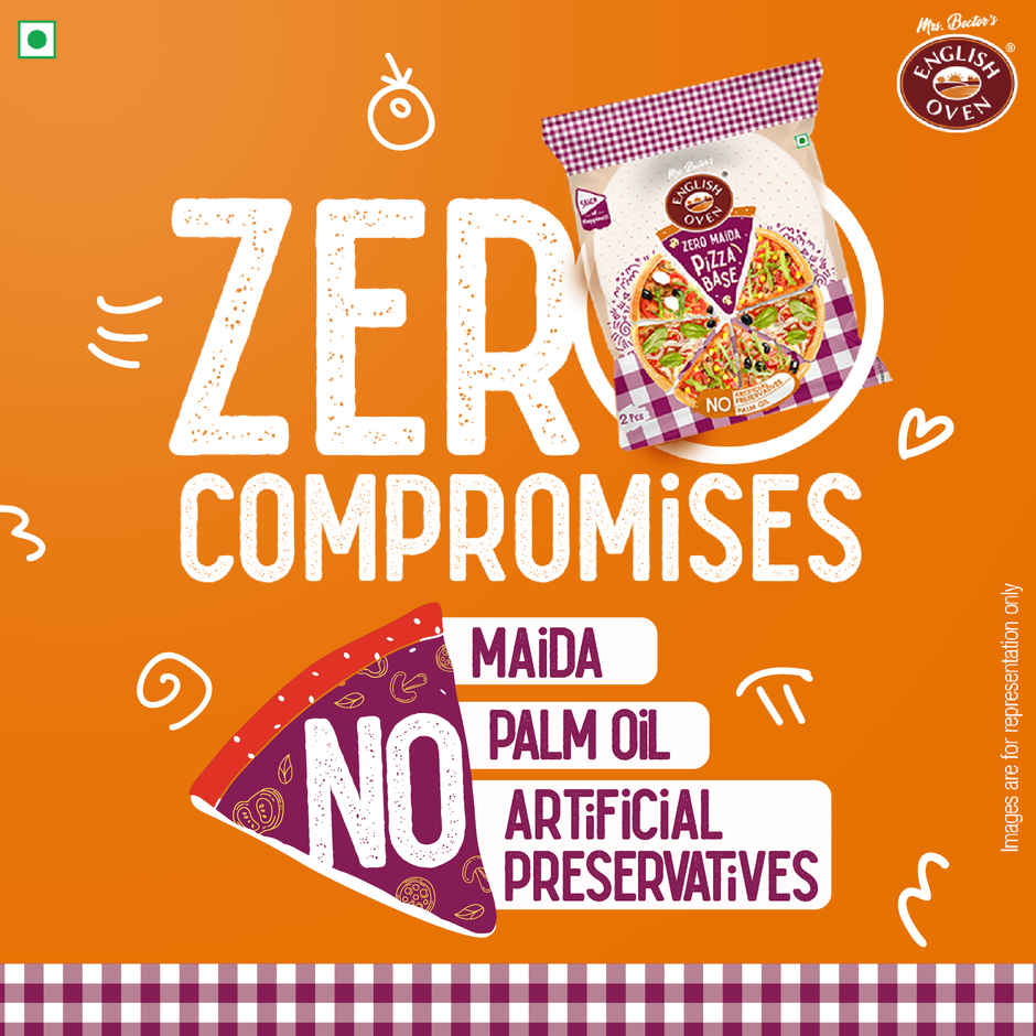 English Oven Zero Maida Pizza Base | No Artificial Preservatives| No Palm Oil