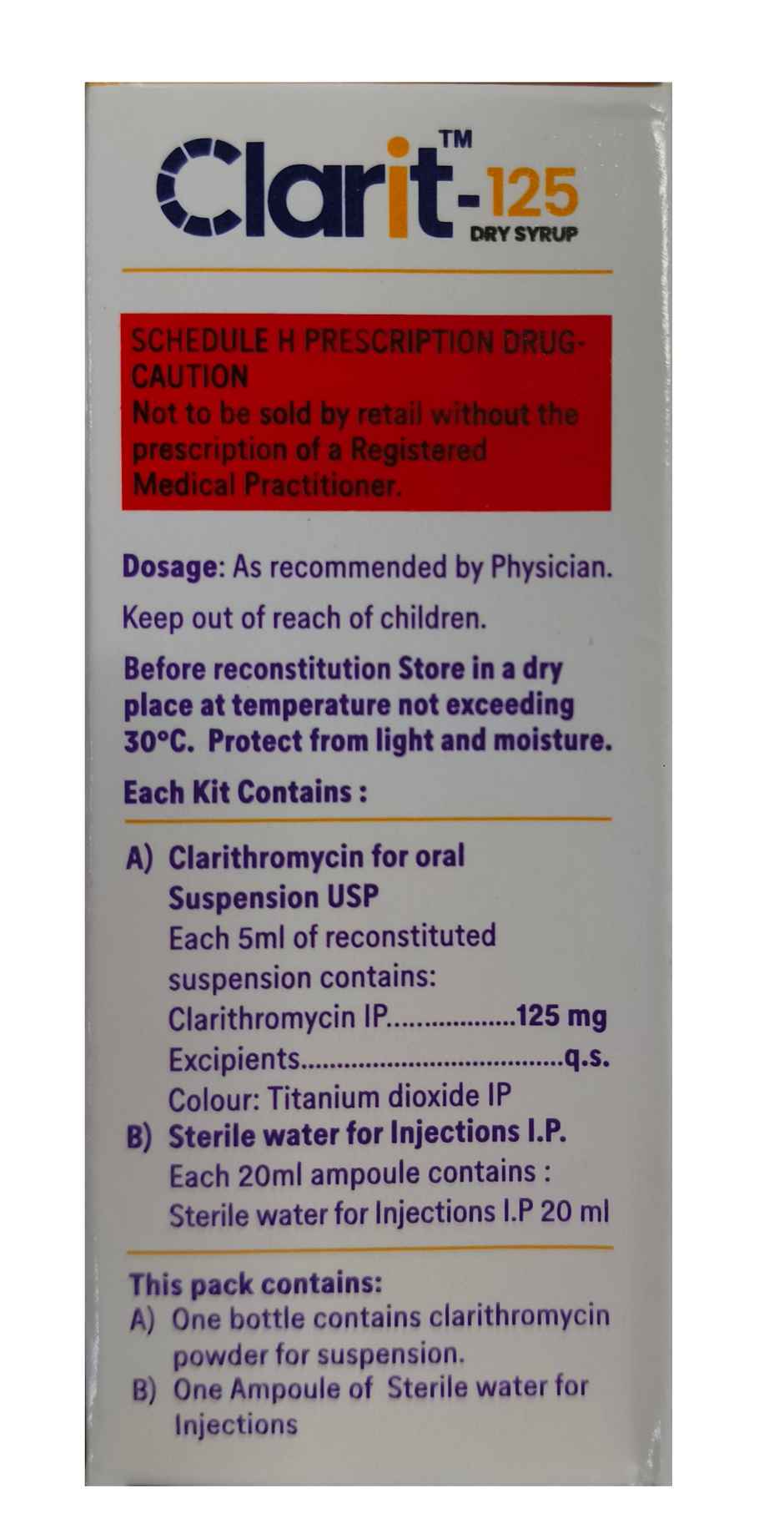 Clarit-125 Dry Syrup